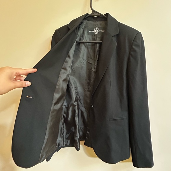 Hipchik Couture USA Glittery Daisy Black Blazer - Picture 8 of 12